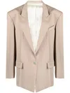 Attico Glen Blazer In Brown