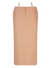 Attico Gonna Midi In Brown