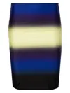 Attico Gradient-effect Swim Skirt In Blue