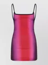 Attico Gradient Mini Dress Cover-up In Pink