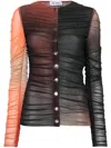 Attico Gradient Shirt In Red