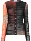 Attico Gradient Shirt In Red