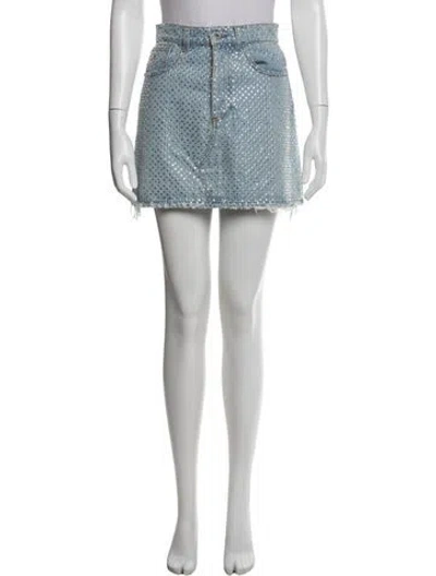 Pre-owned Attico Graphic Print Mini Skirt In Multi