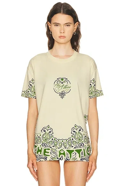 Attico Graphic Tee In Neutral