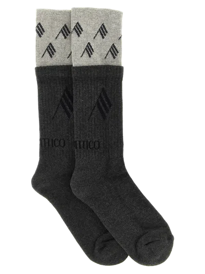 Attico Gray Cotton Socks Clothing