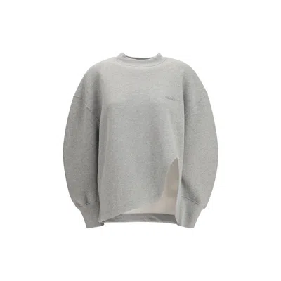 Attico Gray Cotton Sweatshirt