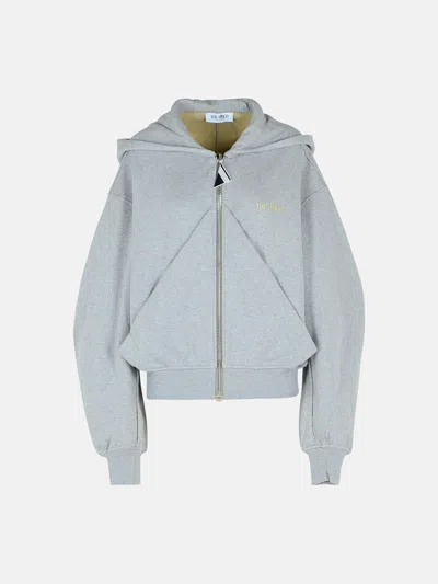 Attico Gray Cotton Sweatshirt In Grey