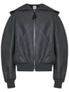Attico Bomber Jacket In Grey