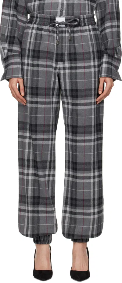 Attico Gray Long Trousers In 084 Grey