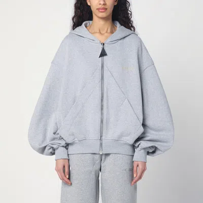 ATTICO GRAY MÉLANGE/BEIGE SWEATSHIRT