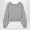 Attico Oversize Sweatshirt In Grey
