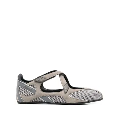 Attico Nomad Ballerina Flat In Gray