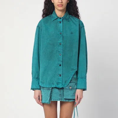 ATTICO THE ATTICO GREEN COTTON SHIRT
