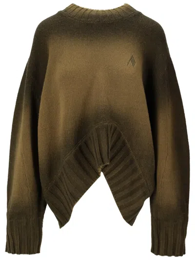 Attico Green Crew Neck Sweatshirt