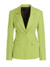 Attico Green Single-breasted Blazer In Green
