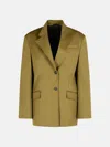 Attico Green Virgin Wool Blazer