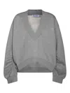 Attico Faded Grey Sweatshirt In Grey