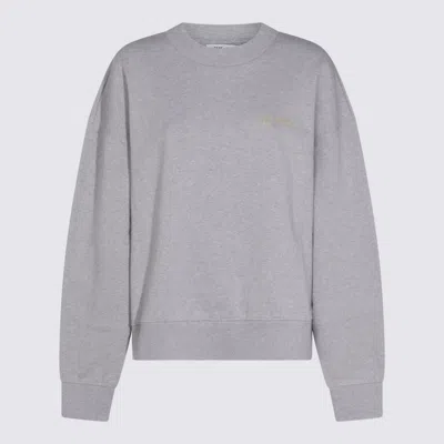 ATTICO GREY COTTON SWEATSHIRT