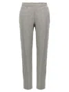 Attico Grey Logo Joggers In Gray
