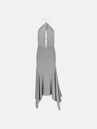 Attico Grey Long Dress