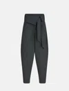 Attico Grey Long Pant In Gray