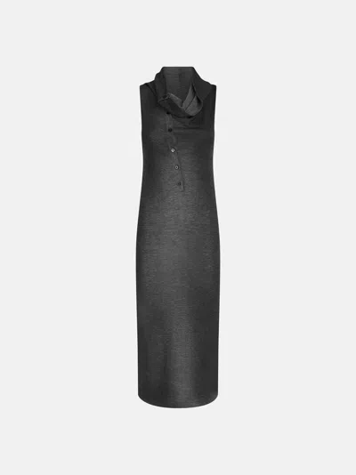 ATTICO GREY MIDI DRESS