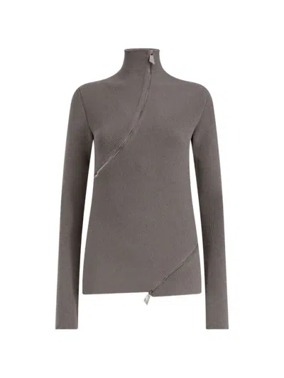 Attico Grey Sweater In Gray