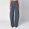 ATTICO GREY WOOL-BLEND WIDE TROUSERS