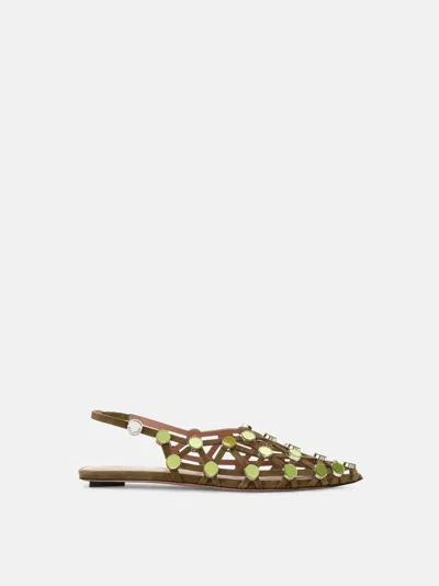Attico Ballerina ''grid'' Military Green