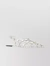 Attico Grid Ballerinas With Mirror Surface And Studs