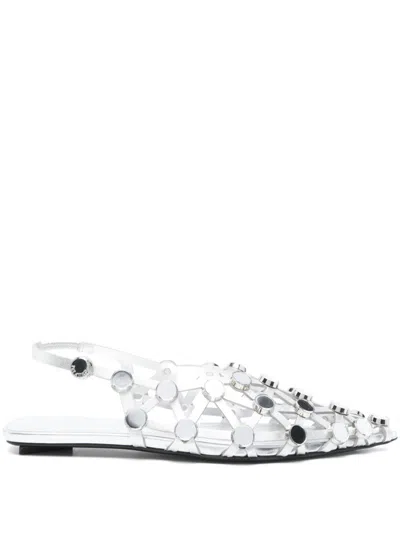 ATTICO GRID BALLET FLATS