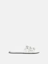 Attico Slide ''grid'' Flat Silver In White