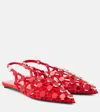 Attico Ballerina ''grid'' Red In Red
