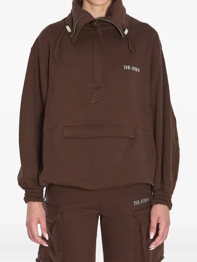 Attico Oversized Blouson With High Collar In Multi