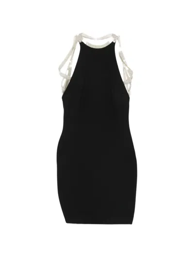 Attico Halterneck Dress In Multi
