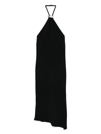 ATTICO HALTERNECK LOW-BACK MIDI DRESS - WOMEN'S - VISCOSE/ACETATE