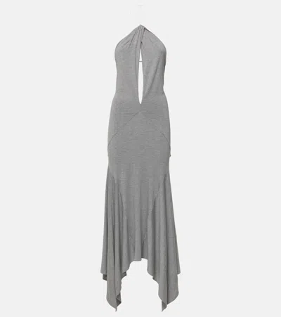 ATTICO HALTERNECK MAXI DRESS