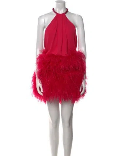 Pre-owned Attico Halterneck Midi Length Dress W/ Tags In Red
