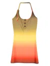 Attico Gradient-effect Halterneck Mini Dress
