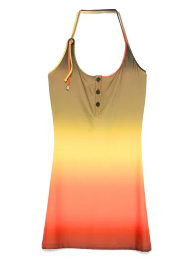 ATTICO HALTERNECK MINI DRESS