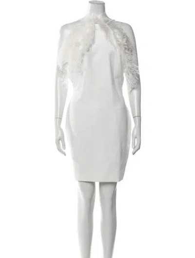 Pre-owned Attico Halterneck Mini Dress W/ Tags In White