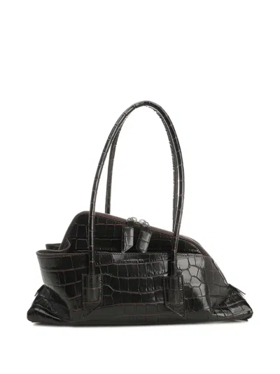 Attico Handbag Small Top Handle Bag "la Passeggiata" In Brown