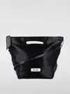 Attico Garden Path Shoulder Bag With Detachable Strap In Black