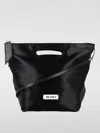 Attico Garden Path Shoulder Bag With Detachable Strap In Black
