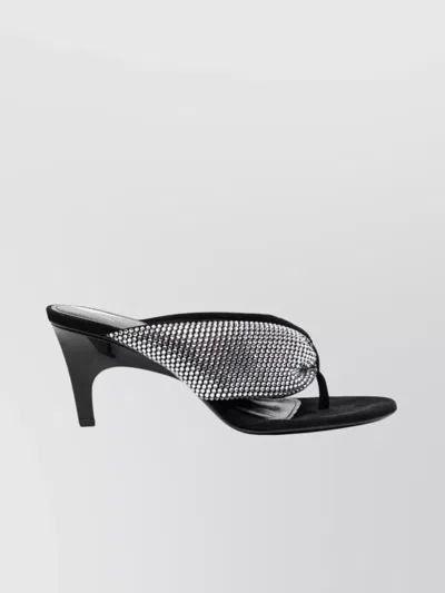 ATTICO HEELED SANDALS RHINESTONE EMBELLISHMENT