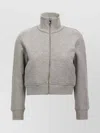 Attico High Collar Ribbed Sweatshirt
