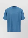Attico Maxi Shoulder Strap T-shirt Light Blue In Blue