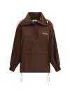 Attico Oversized Blouson With High Collar In Brown
