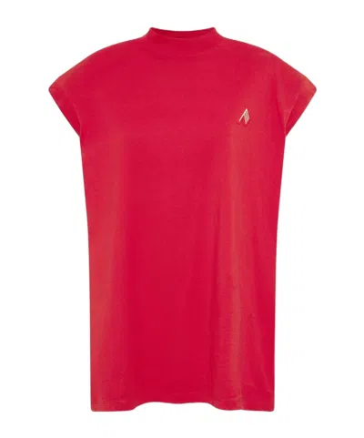 Attico High-necked T-shirt In Red