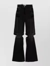 Attico High-rise Wide-leg Jeans Cut-out Detailing
